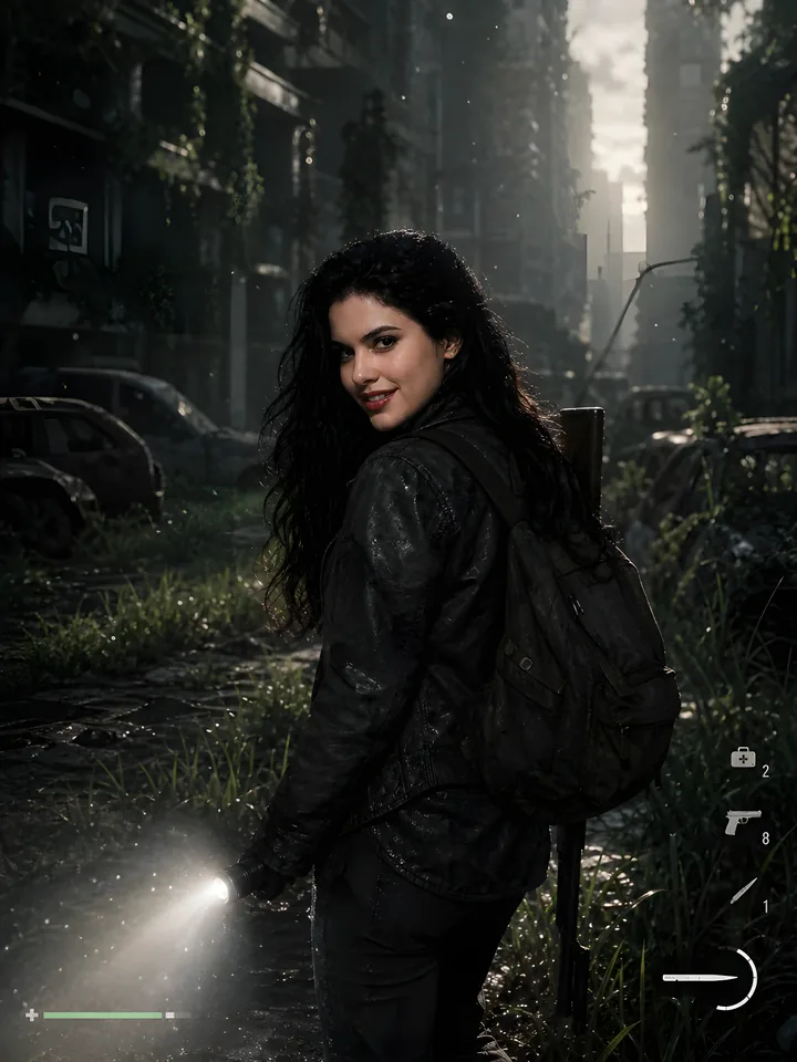 Нейрофотосессия в стиле «The Last of Us: Апокалипсис»: Заросший город, споры в воздухе, выживание