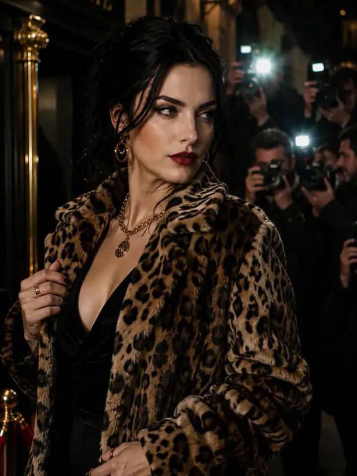 Нейрофотосессия в стиле «Mob Wife эстетика»: Леопард, мех, золото — тренд-взрыв TikTok